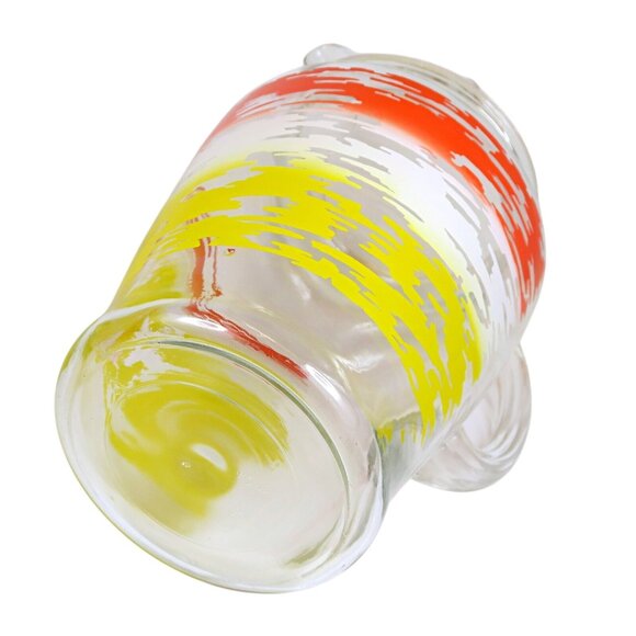 Sunset Stripes Mid-Century 64-Ounce Ice Lip Pitcher 2 Quart Glass Serveware - Picture 6 of 6